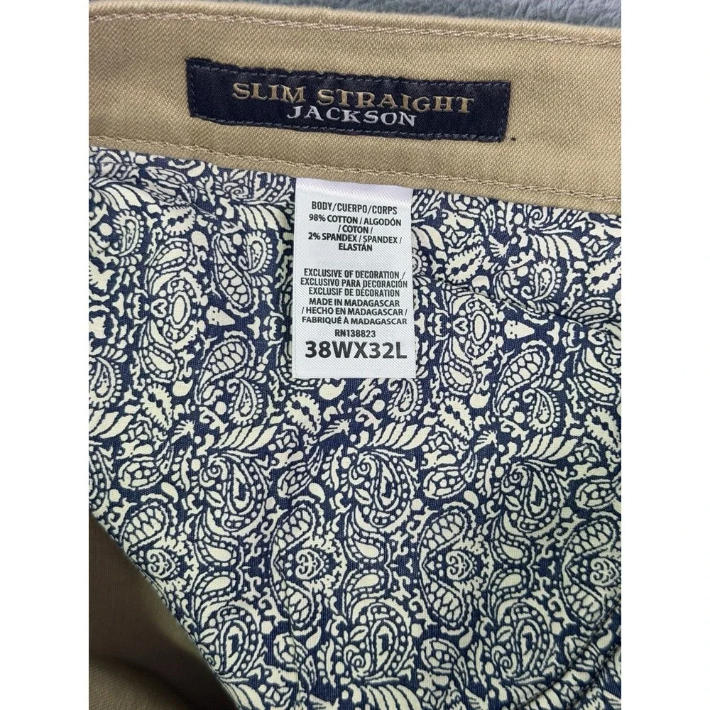 Cody James Jeans Mens 38x32 Tan Denim Jackson Slim Straight Stretch Western‎